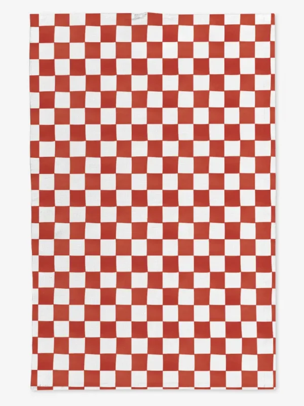 Ręcznik kuchenny czerwona krata 50x70 cm
