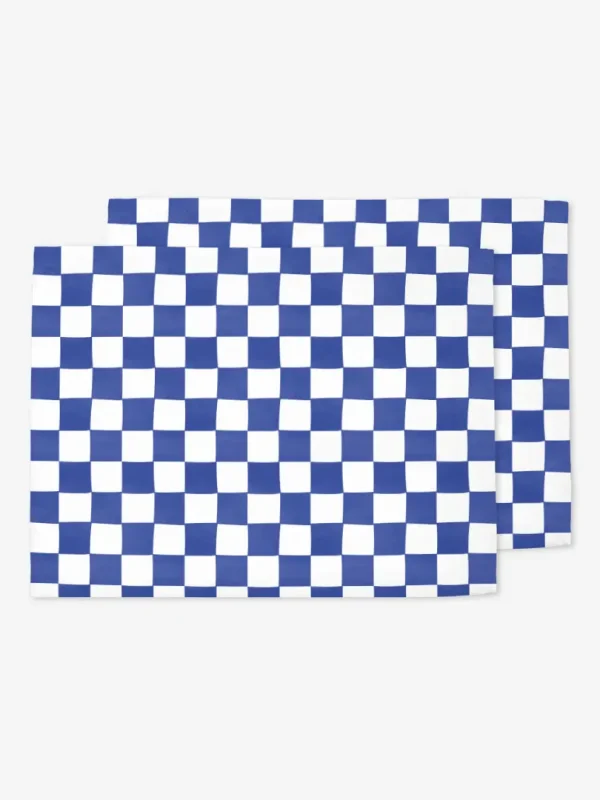 Podkładki niebieska krata 35x45 cm