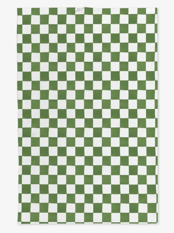 Ręcznik kuchenny zielona krata 50x70 cm