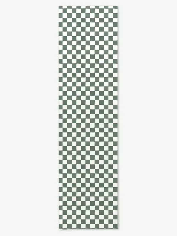 Bieżnik ciemnozielona krata 40x150 cm
