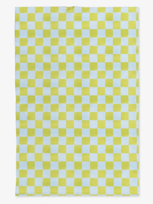 Ręcznik kuchenny zielono błękitna krata 50x70 cm