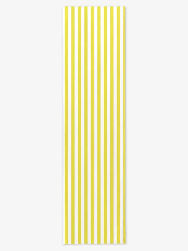 Bieżnik ź&oacute;łte paski 2 cm 40x150 cm