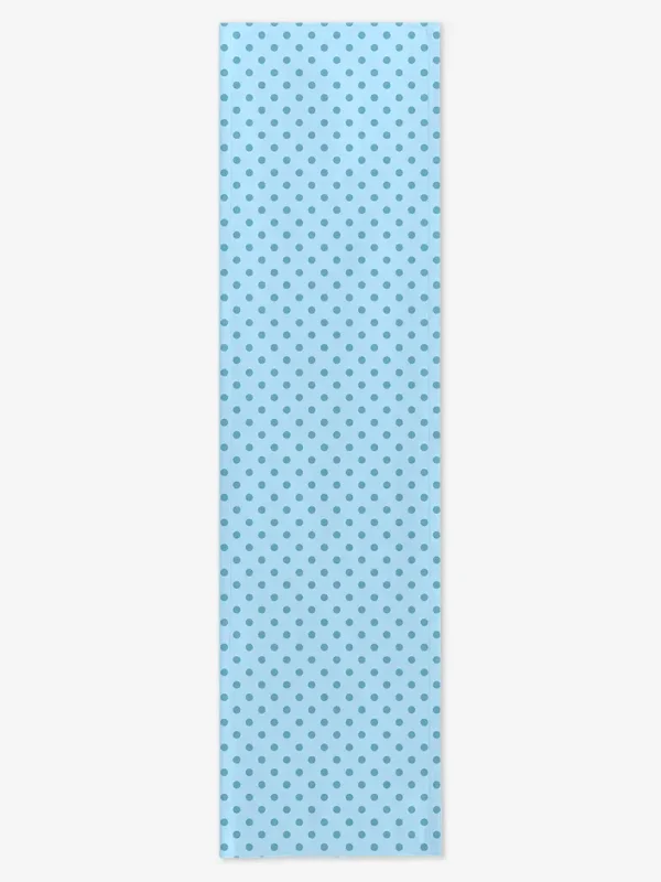 Bieżnik błękitne kropki 40x150 cm