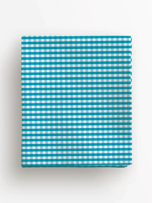 Obrus błękitna kratka 100x100 cm