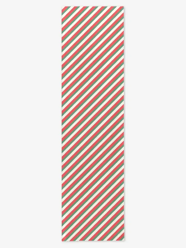 Bieżnik świąteczny kolorowe paski 40x150 cm