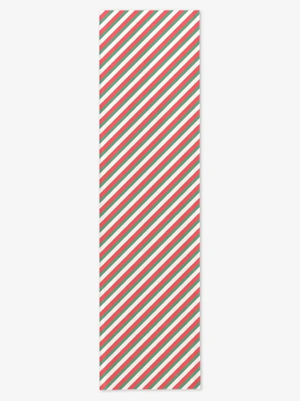 Bieżnik świąteczny kolorowe paski 40x150 cm
