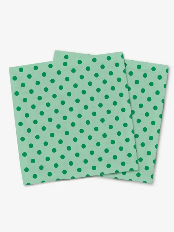 Serwetki zielone kropki 40x40 cm