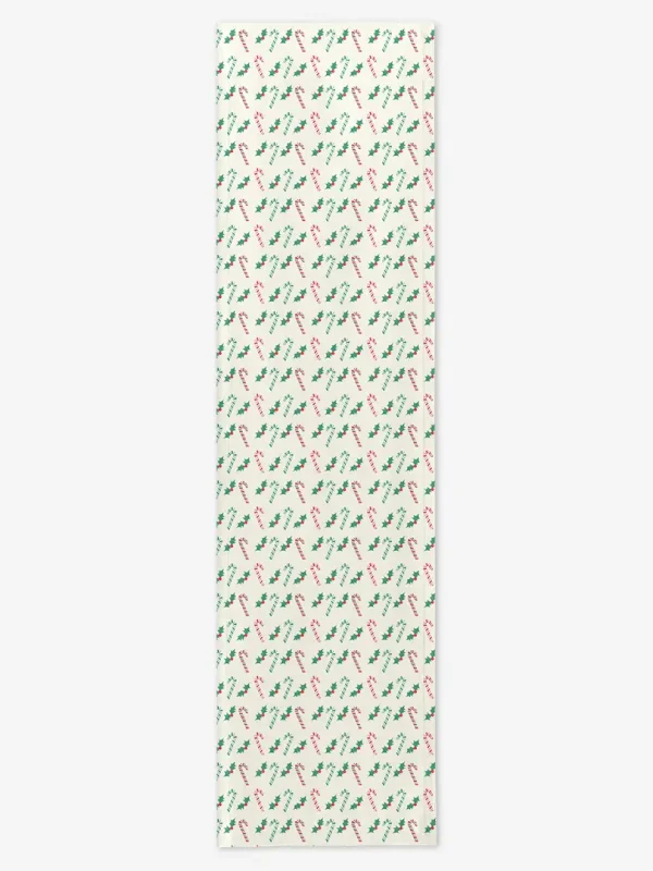 Bieżnik świąteczny Laski świąteczne i jemioła 40x150 cm