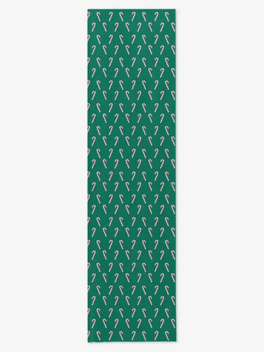 Bieżnik świąteczny Laski świąteczne zieleń 40x150 cm