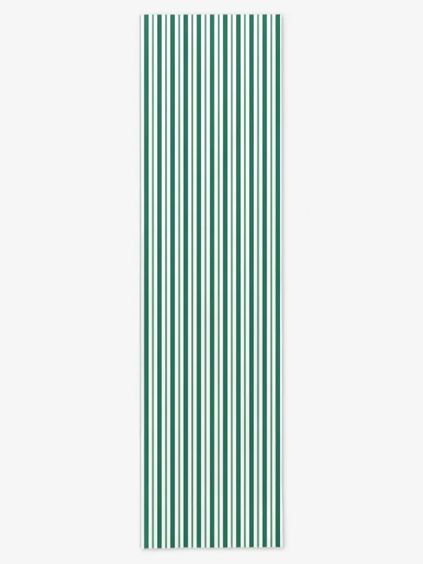 Bieżnik świąteczny klasyczne zielone świąteczne paski 40x150 cm