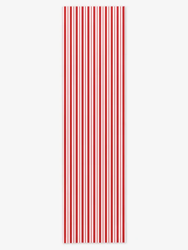 Bieżnik świąteczny klasyczne czerwone świąteczne paski 40x150 cm