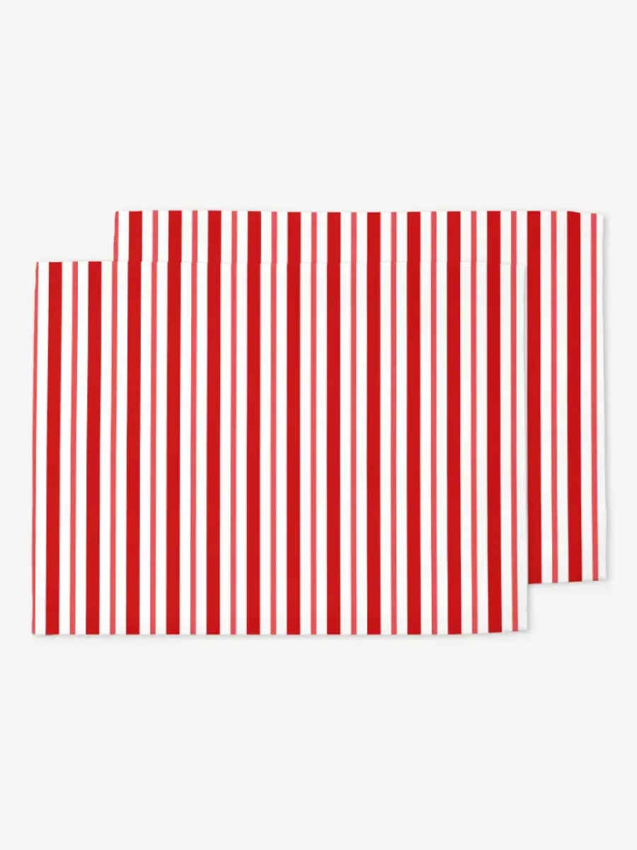 Podkładki świąteczne klasyczne czerwone świąteczne paski 35x45 cm