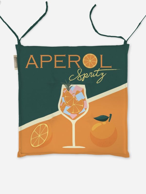 Poduszka na krzesło Aperol orange 40x40 cm