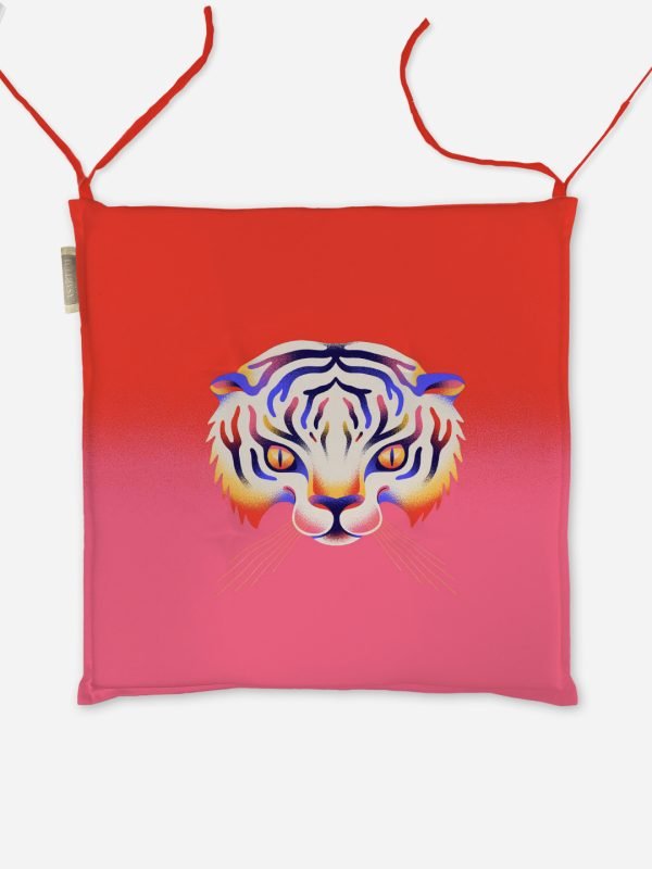 Poduszka na krzesło Pink tiger 40x40 cm