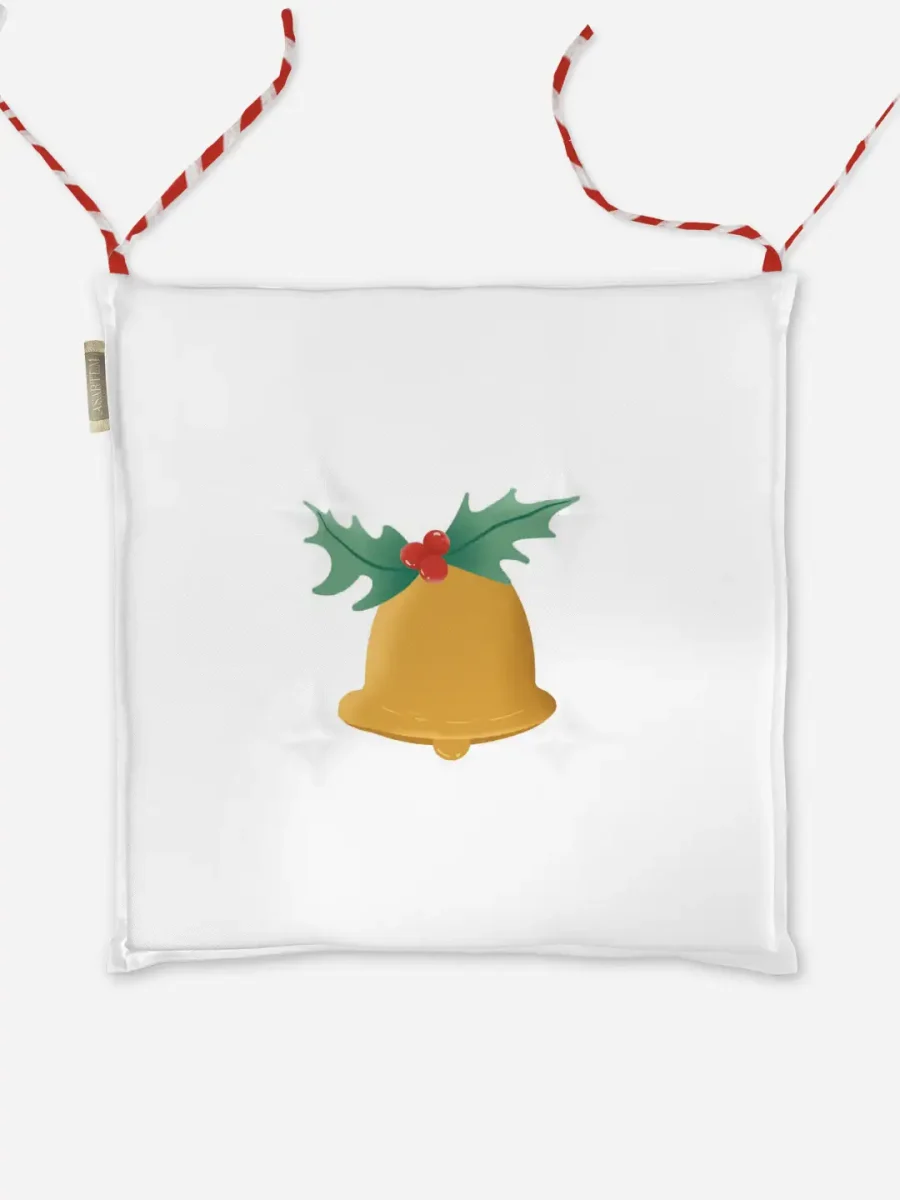 Poduszka świąteczna na krzesło Minimalistyczny dzwonek 40x40 cm