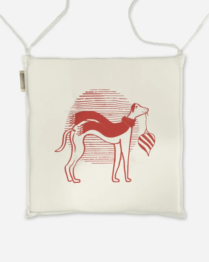 Poduszka świąteczna na krzesło festive chic 40x40 cm