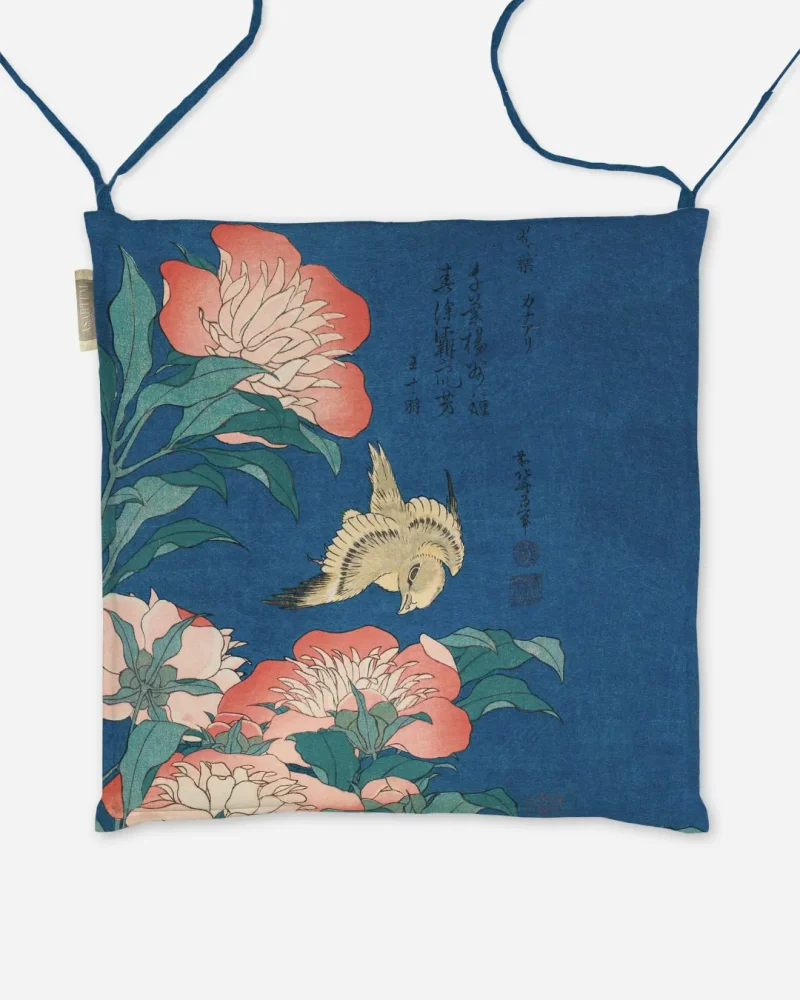 3.0.2_386_Piwonie i kanarek - Hokusai_26as_-_-_6ni_3p_40x40_pt_p-sz_3.1.2_3_40x40_sz_stu_-_-_-