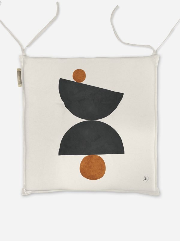 Poduszka na krzesło GEOMETRIC STONE 40x40 cm