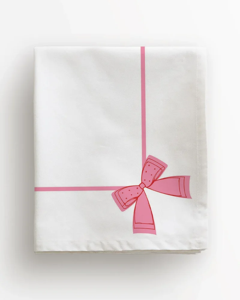 Obrus świąteczny Kokardka 100x100 cm