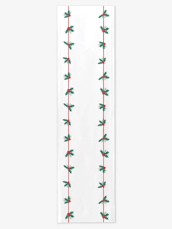 Bieżnik świąteczny drzewko świąteczne paski 40x150 cm