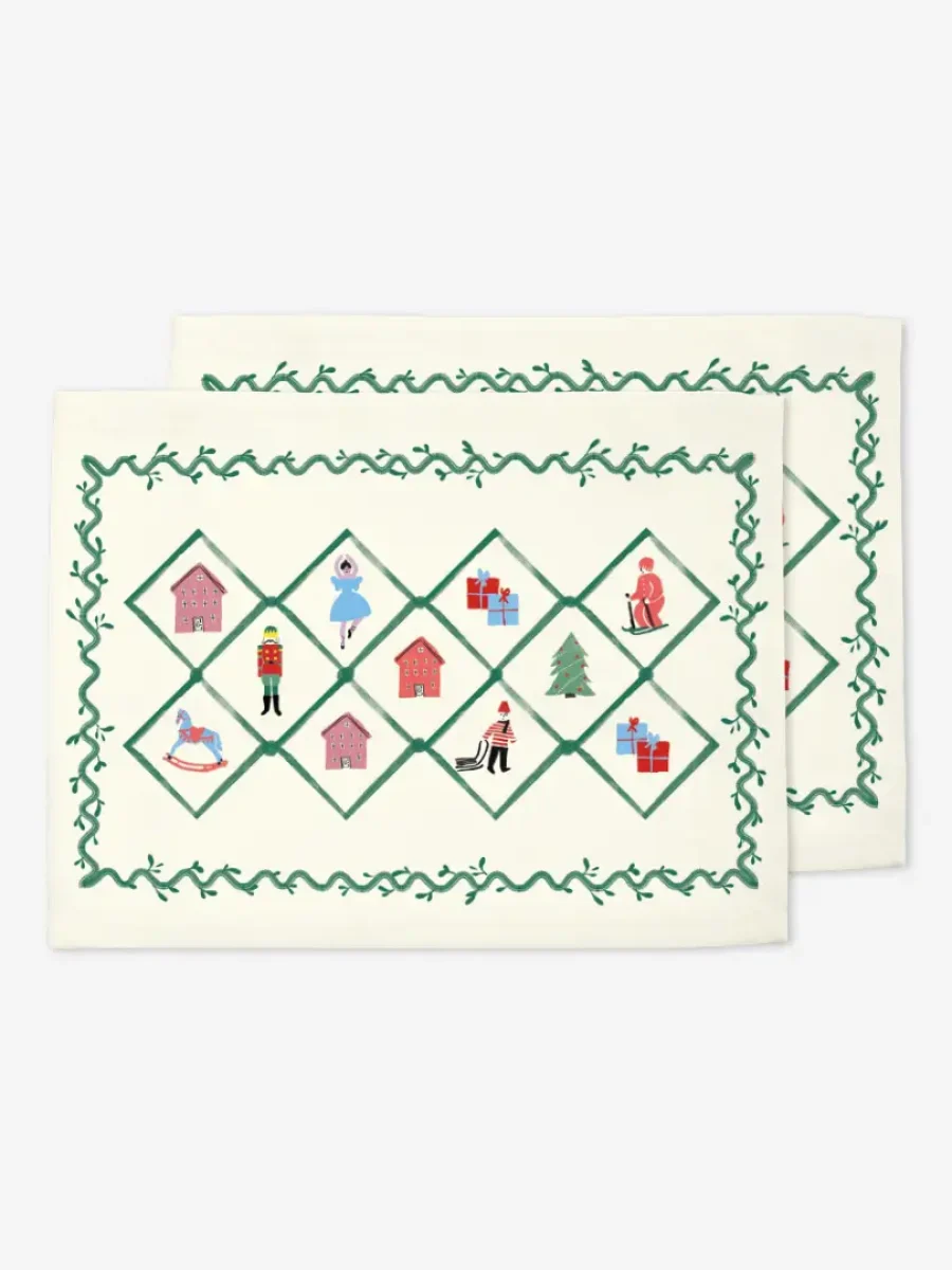 Podkładki świąteczne Retro wieniec 35x45 cm