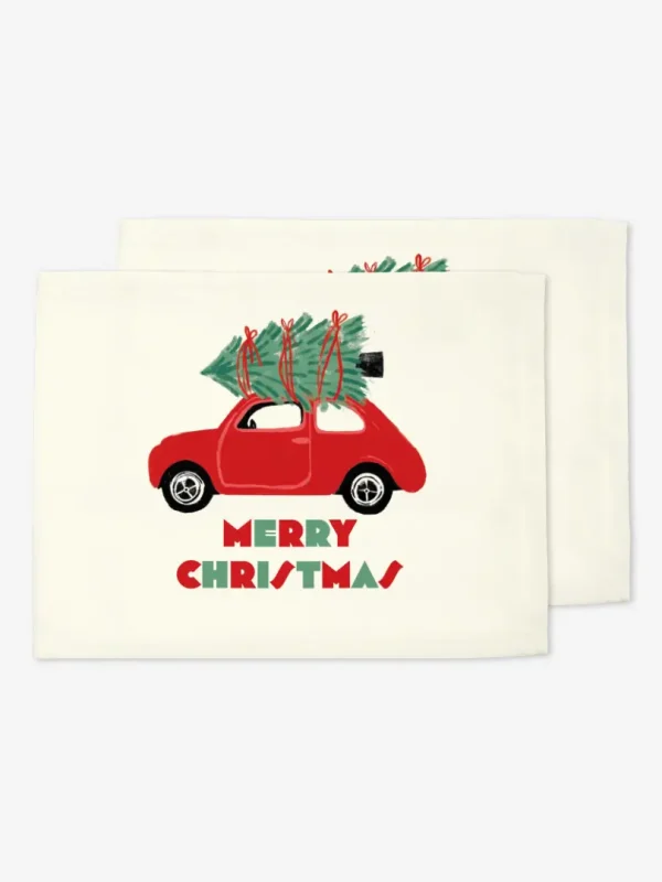 Podkładki świąteczne Świąteczny samoch&oacute;d Merry Christmas 35x45 cm