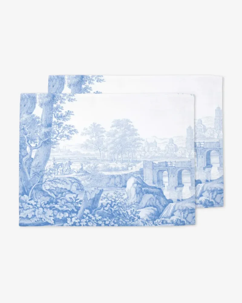 Podkładki Niebieski Toile de Jouy 35x45 cm