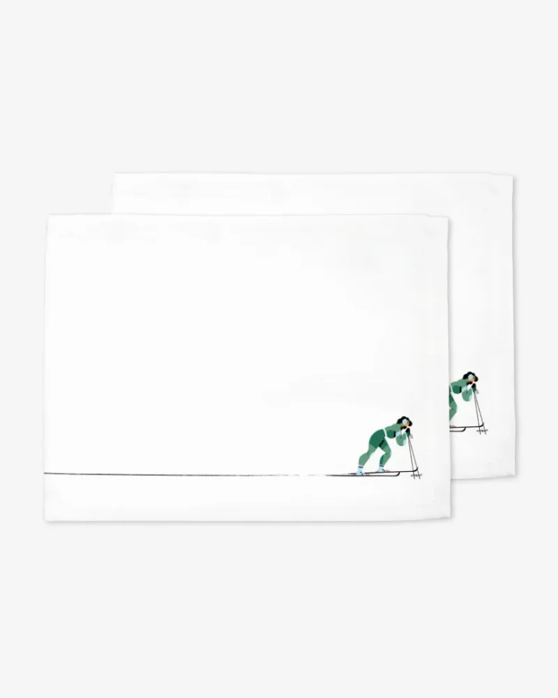 Podkładki świąteczne Zielona narciarka 35x45 cm