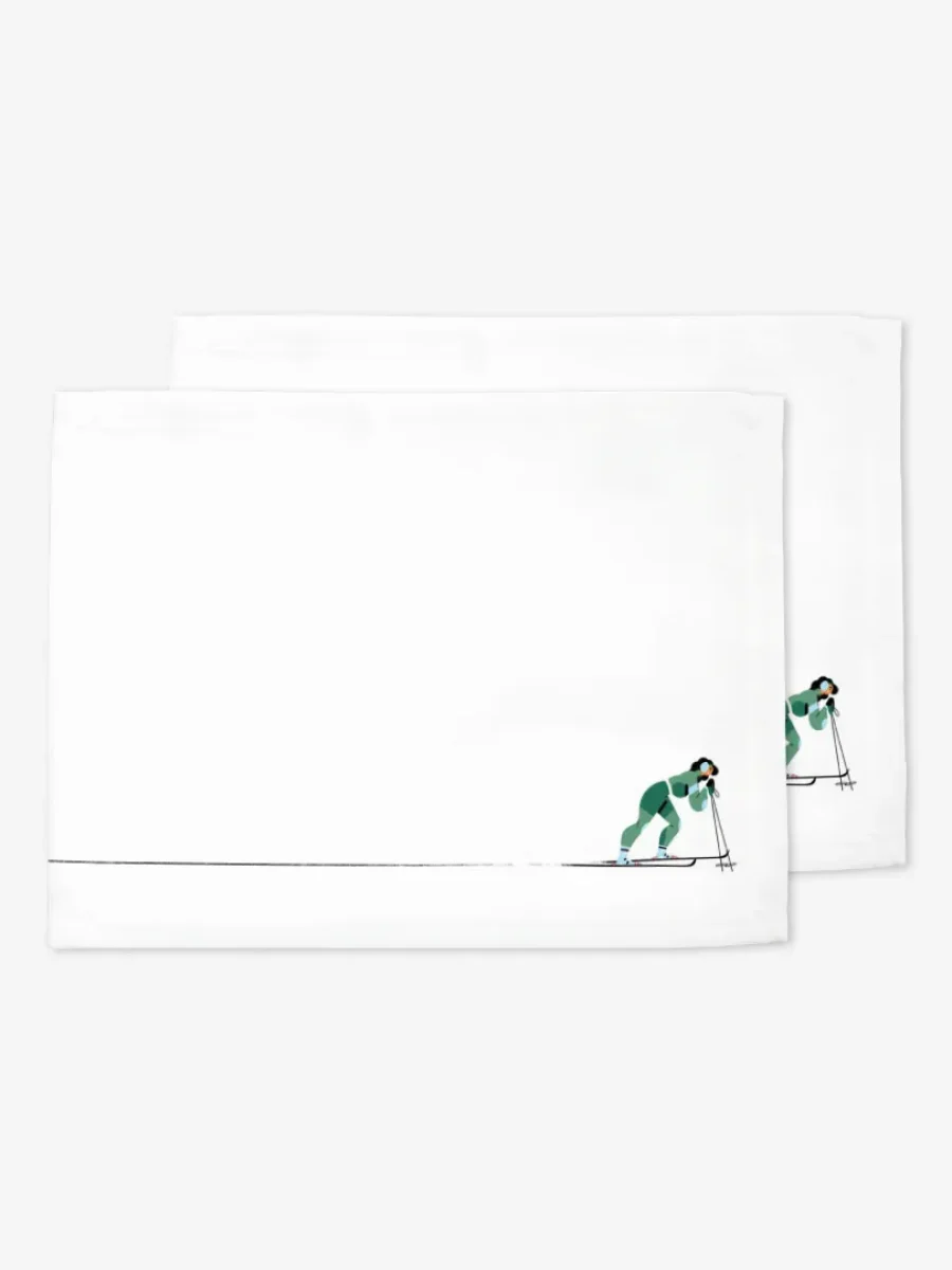 Podkładki świąteczne Zielona narciarka 35x45 cm