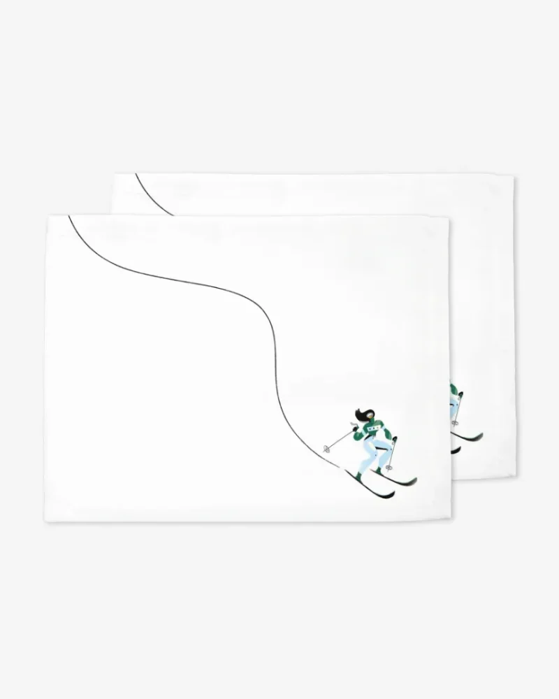 Podkładki świąteczne Niebieska narciarka 35x45 cm