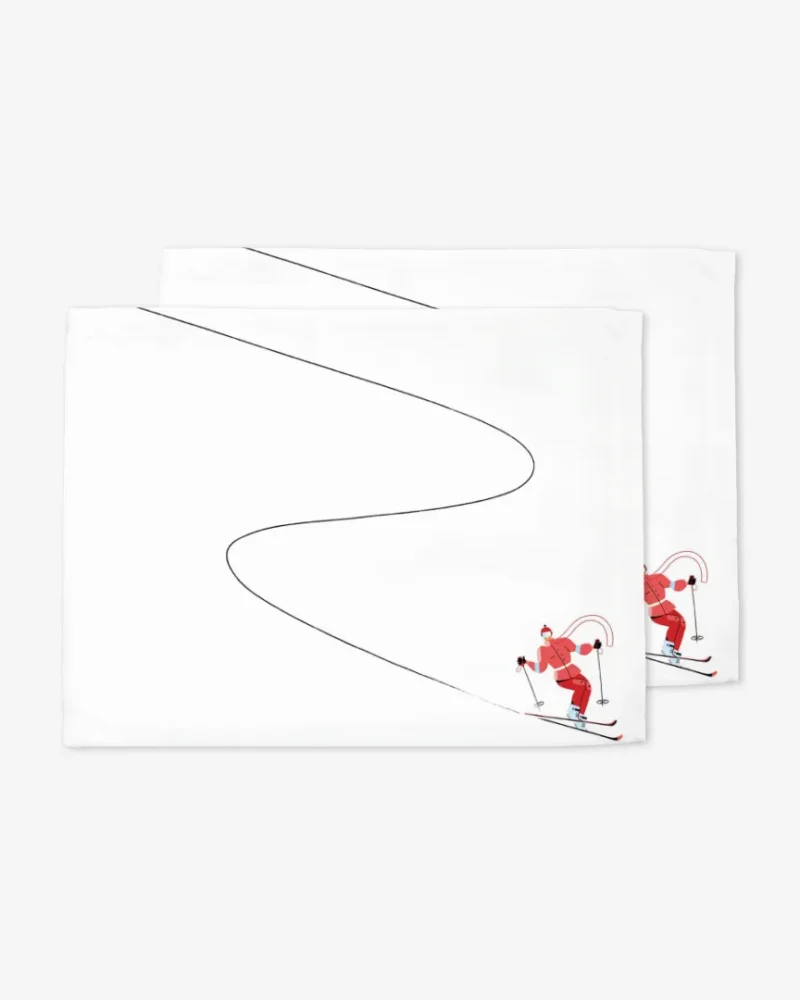 Podkładki świąteczne Czerwona narciarka 35x45 cm