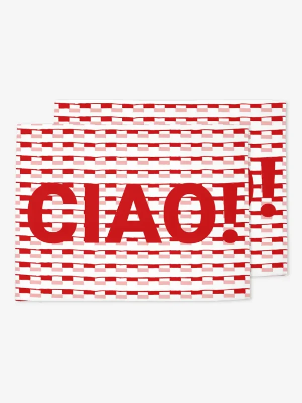 Podkładki Ciao czerwone 35x45 cm