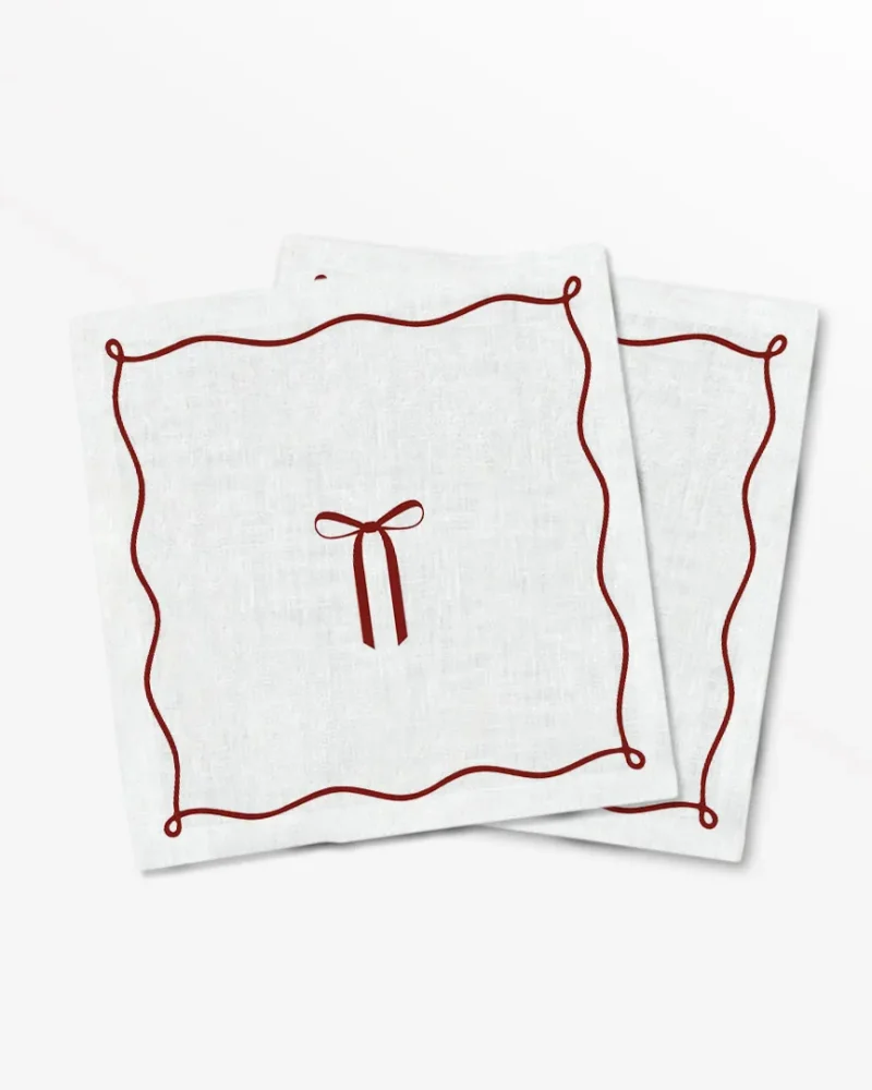 Serwetki świąteczne elegancka kokardka 40x40 cm