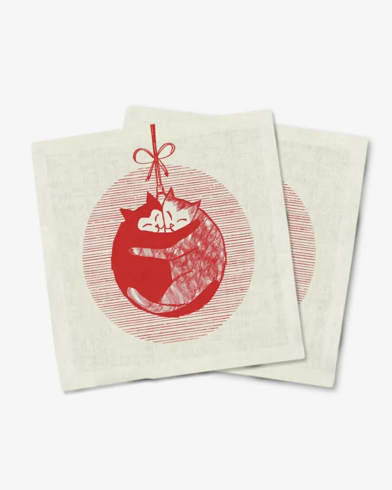 Serwetki świąteczne merry kittens 40x40 cm