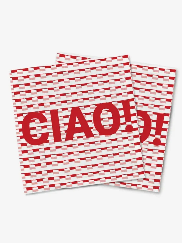 Serwetki Ciao czerwone 40x40 cm