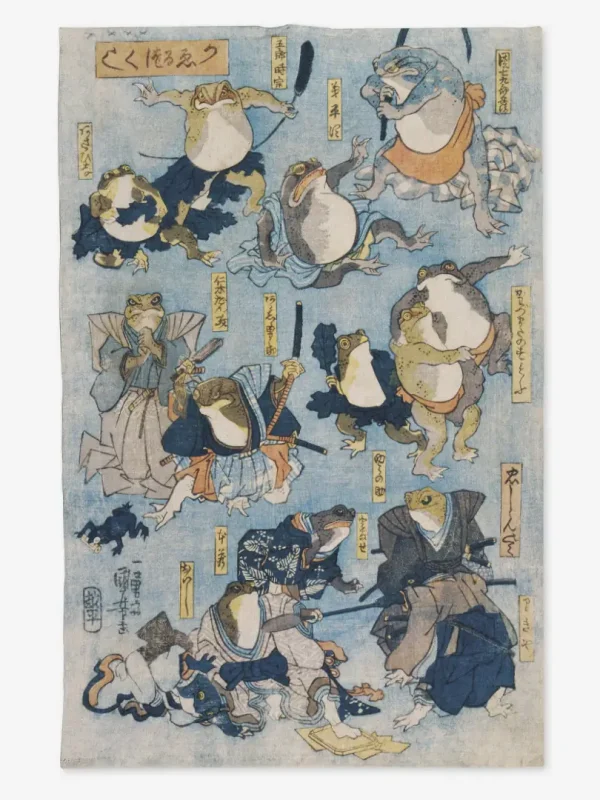 Ręcznik kuchenny żaby kabuki 50x70 cm