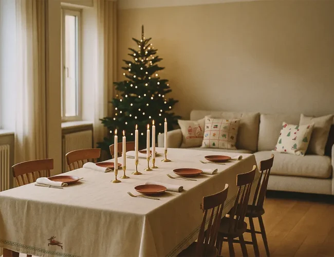 obrus świąteczny - poziomy - święta